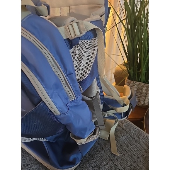 Kelty Kids 3.0 Transit Backpack Child Carrier, Blue & Gray Color, w Canopy - Picture 2 of 14